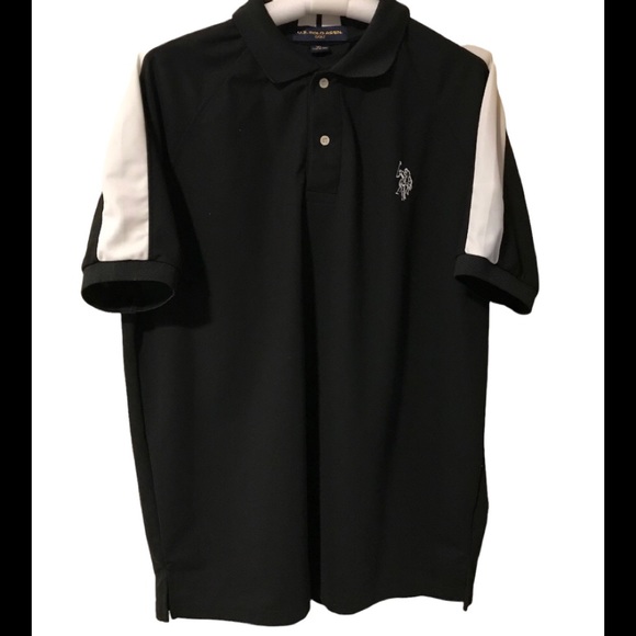 U.S Polo Assoc Golf Black Short Sleeve Polo Shirt. Sz XL. - Picture 1 of 6